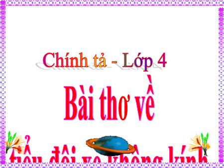 Bài giảng Chính tả Lớp 4 (Nhớ-viết) - Bài: Bài thơ về tiểu đội xe không kính