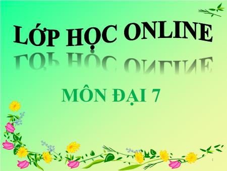 Bài giảng Đại số Lớp 7 - Bài 8: Cộng, trừ đa thức một biến