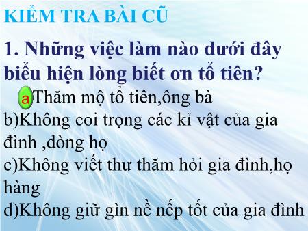 Bài giảng Đạo đức Lớp 5 - Tiết 1, Bài 5: Tình bạn - Năm học 2018-2019