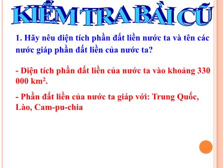Bài giảng Địa lí Lớp 5 - Bài 8: Dân số nước ta