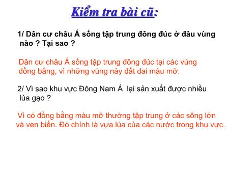 Bài giảng Địa lí Lớp 5 - Tiết 21, Bài 19: Các nước láng giềng của Việt Nam