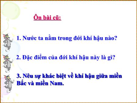 Bài giảng Địa lí Lớp 5 - Tuần 4, Bài: Sông ngòi