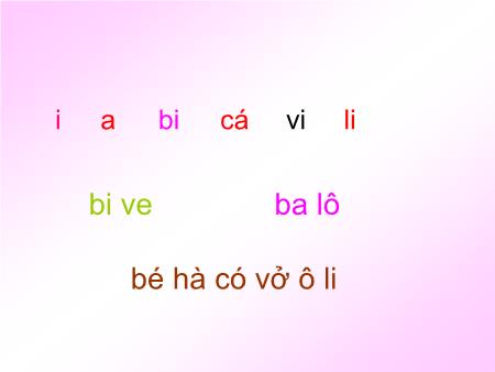 Bài giảng Học vần Lớp 1 - Tiết 1, Bài 13: N, m