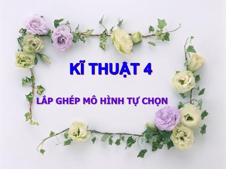 Bài giảng Kĩ thuật Lớp 4 - Bài 18: Lắp ghép mô hình tự chọn