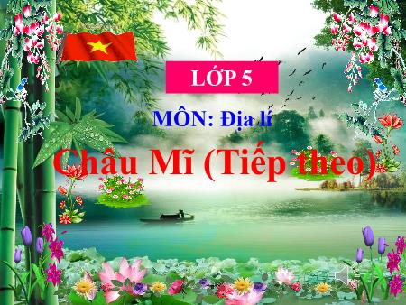Bài giảng môn Địa lí Lớp 5 - Bài 26: Châu Mĩ (Tiếp theo)