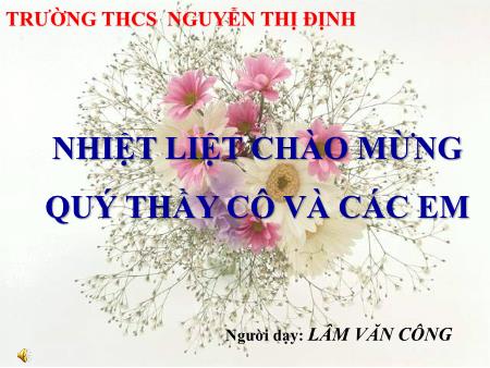 Bài giảng Ngữ văn Lớp 9 - Tiết 109, Bài 21: Liên kết câu và liên kết đoạn văn - Lâm Văn Công