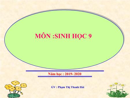 Bài giảng Sinh học Lớp 9 - Tiết 46, Bài 44: Ảnh hưởng lẫn nhau giữa các sinh vật - Năm học 2019- 2020 - Phạm Thị Thanh Hải