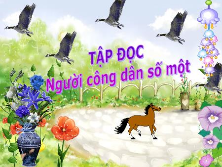 Bài giảng Tập đọc Lớp 5 - Tuần 19, Bài: Người công dân số một Bài giảng Tập đọc Lớp 5 - Tuần 19, Bài: Người công dân số một