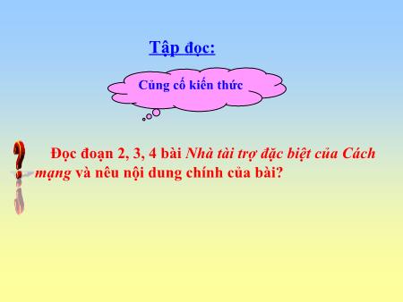 Bài giảng Tập đọc Lớp 5 - Tuần 21, Bài: Trí dũng song toàn