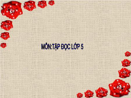 Bài giảng Tập đọc Lớp 5 - Tuần 29, Bài: Con gái