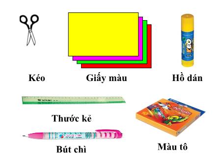 Bài giảng Thủ công Lớp 1 - Tiết 1, Bài: Cắt, dán và trang trí ngôi nhà