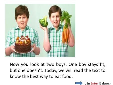 Bài giảng Tiếng Anh Lớp 7 - Unit 12: Let’s eat. Lesson B2+4: Our food