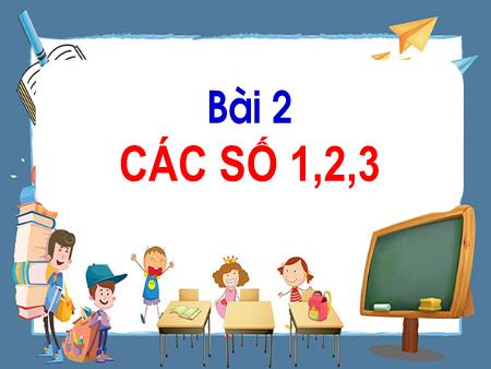 Bài giảng Toán Lớp 1 - Tuần 1, Bài 2: Các số 1, 2, 3