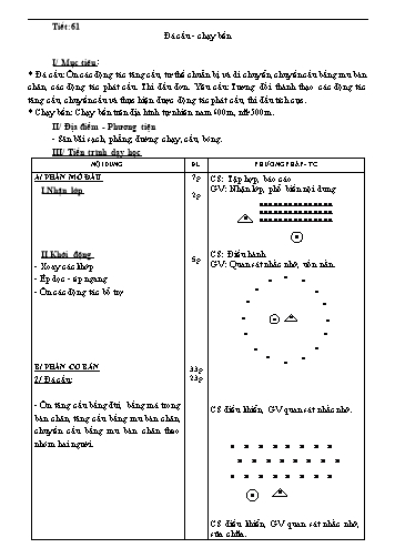 Giáo án Thể dục Lớp 7 - Tiết 61 đến Tiết 68