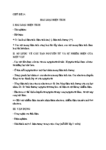 Hướng dẫn tự học môn Vật lý Lớp 7 - Chủ đề 16 đến 18