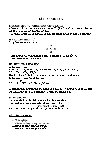 Kế hoạch bài dạy Hóa học 9 - Bài 36+37