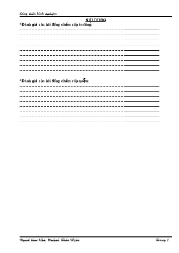 Sáng kiến kinh nghiệm Một số kinh nghiệm trong công tác chủ nhiệm lớp ở bậc Trung học cơ sở