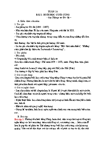 Tài liệu Ôn tập kiến thức Ngữ văn 6 - Tuần 24