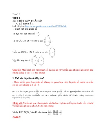 Tài liệu Ôn tập Toán 6 - Tuần 5