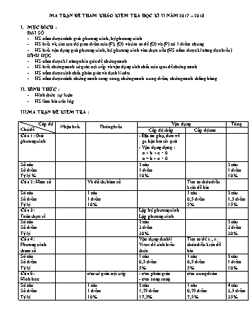Đề tham khảo học kì 2 môn Toán Lớp 9 - Năm học 2017-2018 - Trường THCS Hoàng Hoa Thám (Có đáp án)